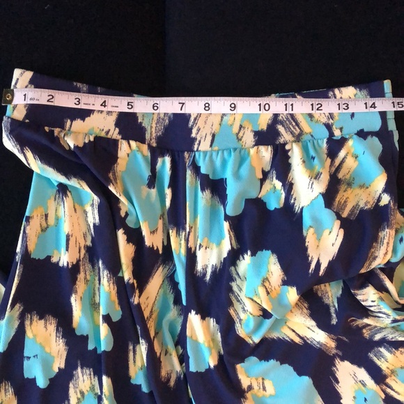 2 piece IMAN suit. Open jacket and pull on pants. Bright Navy, yellow, cheetah - Picture 14 of 16